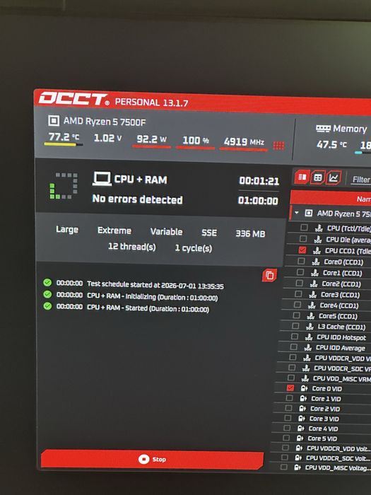 Asus prime b650 m a / amd ryzen 5 7500f