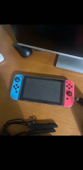 Nintendo Switch V2 Néon Azul/Vermelho – Como Nova