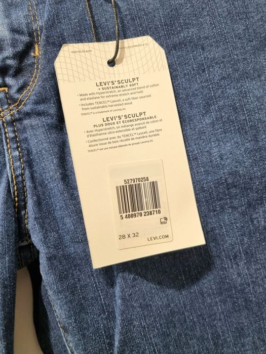 Dzinsy jeansy Levi's Premium 720 High Rise Super Skinny roz. 28×32