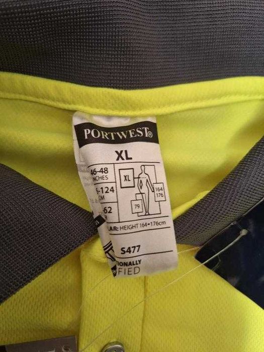 Нова Футболка поло світловідбиваюча Portwest s477, розмір XL