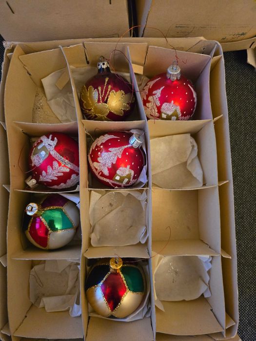 Bombki i ozdoby choinkowe PRL