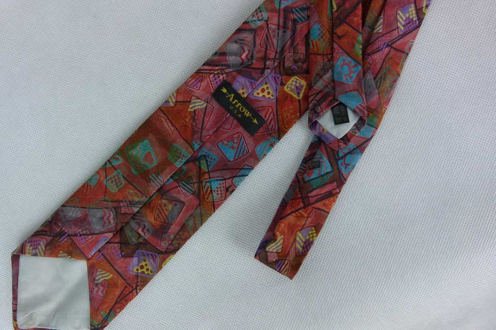 Arrow USA krawat vintage poliester