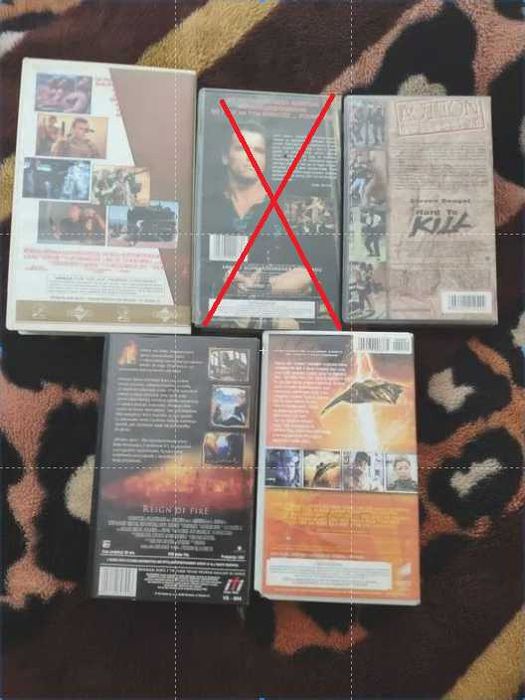 Commando, uniwersalny żołnierz, i inne - zestaw vhs