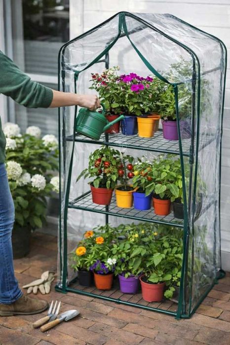 Szklarnia balkonowa na rośliny 125 cm mini tunel