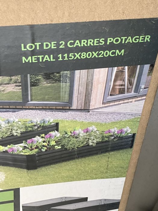 Horta floreira jardim kit 115x80x20