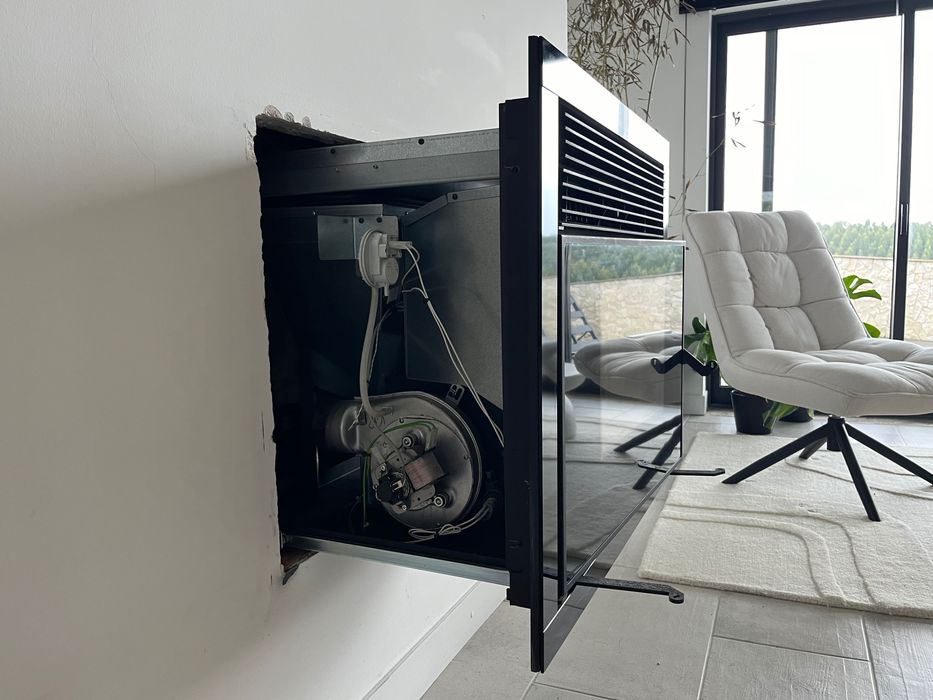 Recuperador de Calor a Pellets – Fogo Montanha Square D - Pouco Usada