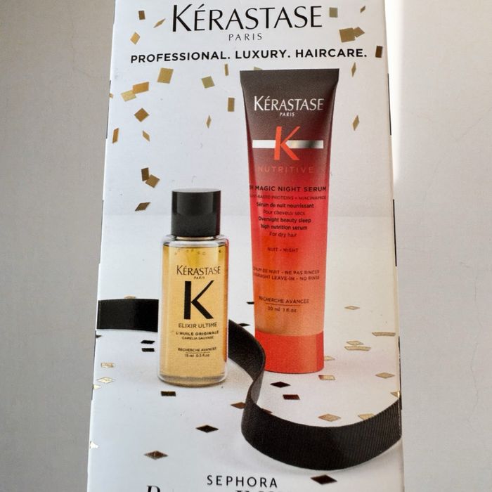 Kerastase set mini zestaw - magic night serum / hydrating hair oil