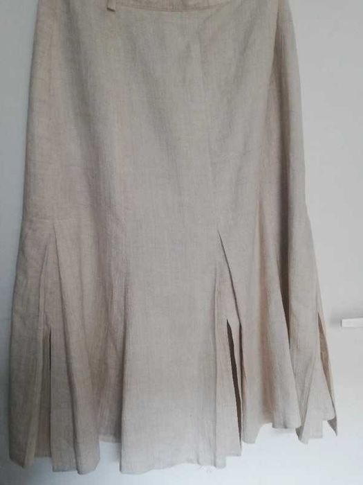 Piekna spodnica lniana w kontrafaldy 42 Bardehl