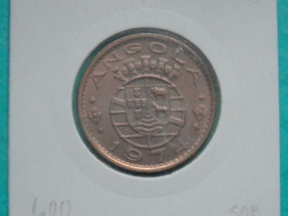 1265 - Angola: 1 Escudo 1974 Bronze, for €2.00