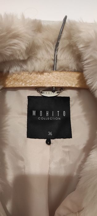 Kurtka futro futerko mohito 36 Sbeżowe kremowe