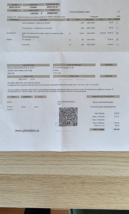 Torre Gaming com faturas - URGENTE