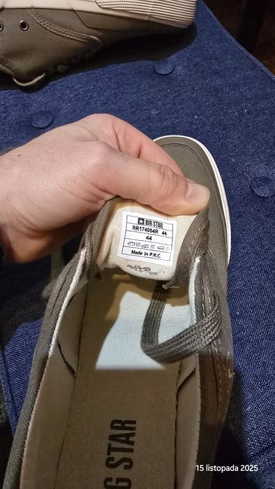 Buty trampki tenisówki męskie Big Star r44 khaki nowe