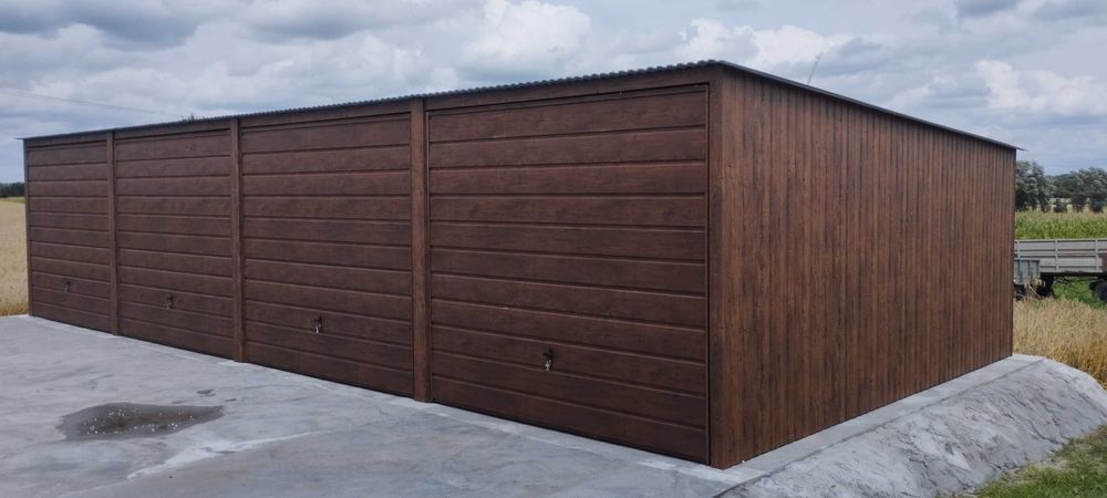 garaż blaszany 12x6 garaże blaszane wiata na busy magazyn  7x5