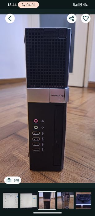 Mini desktop 500 GB 8GB RAM Windows 10 pro 64 bits