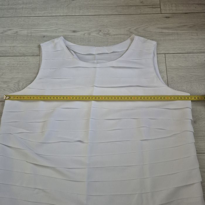 Biala elegancka bluzka damska, plus size, r 46