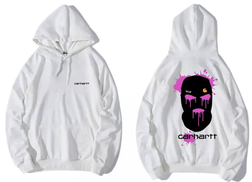 Мужскаое Худи Carhartt WIP белая кархарт унисекс кофта толстовка: 999 ...
