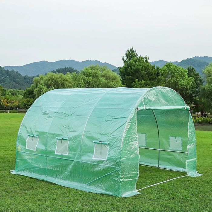 Теплиця садова/парник 6,10,18,24,30,36м² (труба 19/24мм, армов.плівка)