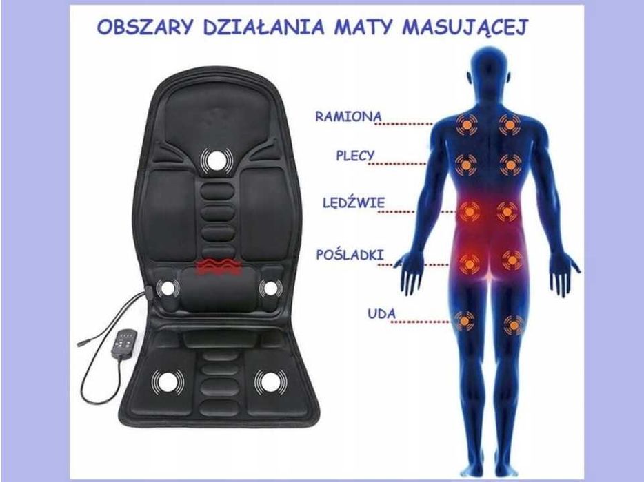 Mata rozgrzewająco-masująca