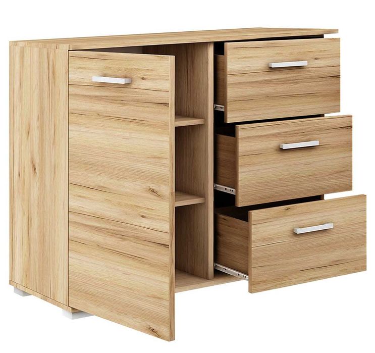 Nowa komoda z szufladami i szafką szer. 90 cm