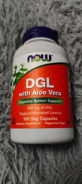 NOW Foods DGL With Aloe Vera 400 мг, 100 капсул