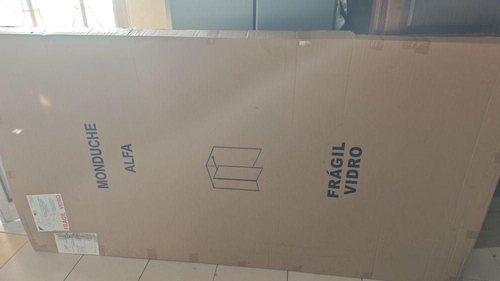 Painel de Chuveiro Vidro Fosco 100x195 NOVO PVP 350€