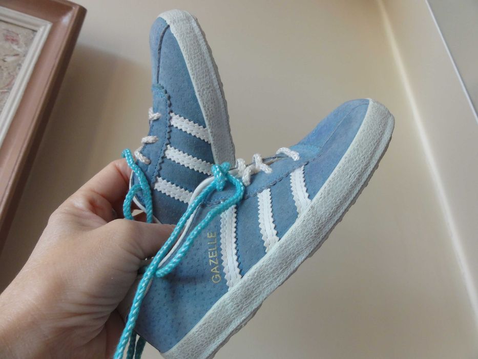 Тренд!Кроссовки adidas GAZELLE.Замш!Из Германии!Р.25(7/5),стелька 16,5