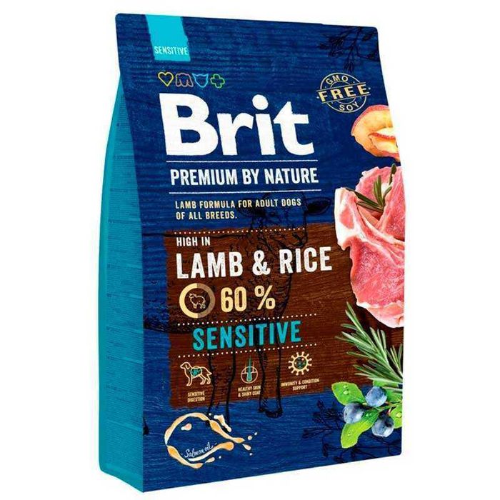 Корм BRIT PREMIUM SENSITIVE 3 кг ягня для собак.Бріт Чутливе Травлення