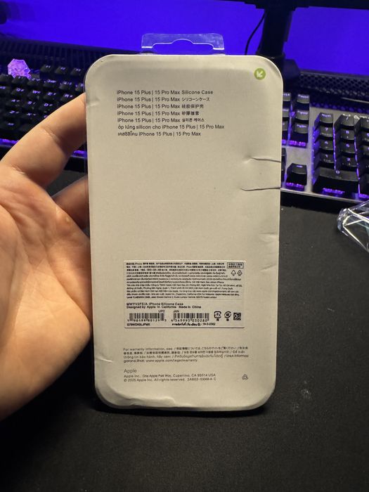 iPhone 15 Pro Silicone Case MagSafe Gray Якісний силіконовий кейс