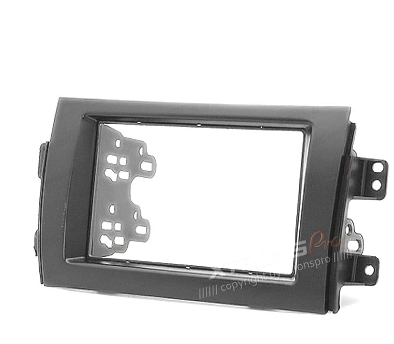MOLDURA ADAPTADOR PRETO PARA RADIO 2-DIN PARA SUZUKI FIAT
