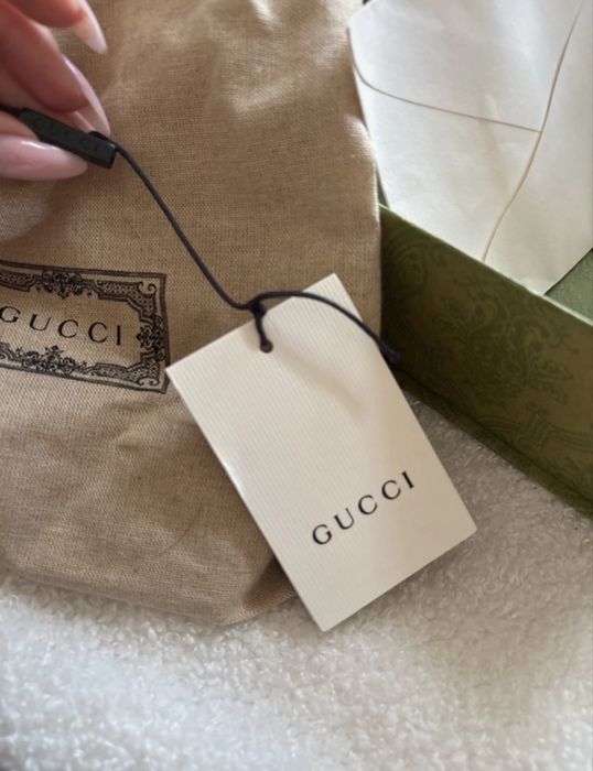 Pasek Gucci brązowy