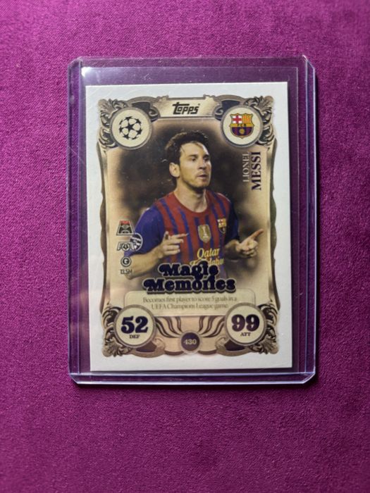 Messi magic memories card topps match attax