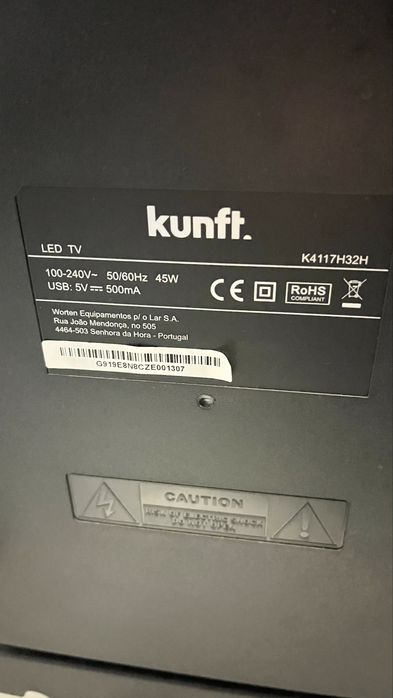 Televisão Kunft LED 32 polegadas