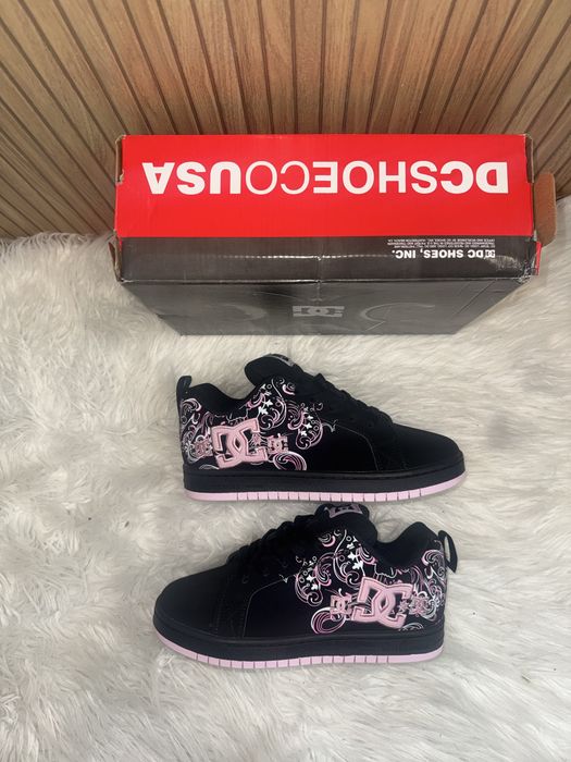 DC Shoes Czarno-Różowe