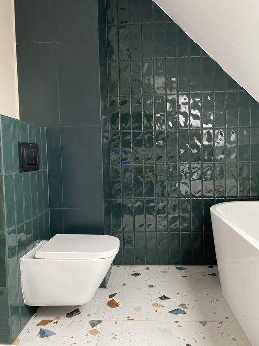 płytki Paradyż Porcelano Green ściana ondulato 9,8 x 29,8