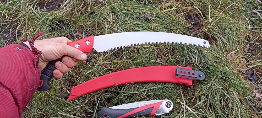 Пила садовая серповидная sk-5 сталь супер якість