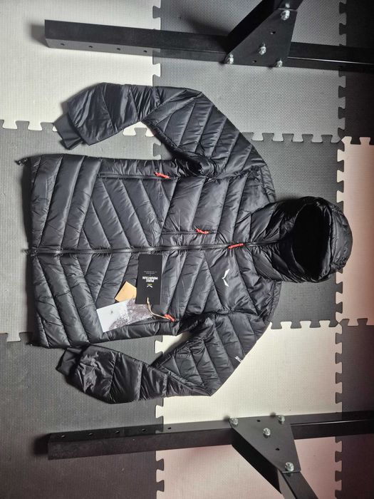 Nowa męska top kurtka ocieplana puchowa turystyczna Salewa Ortles M L