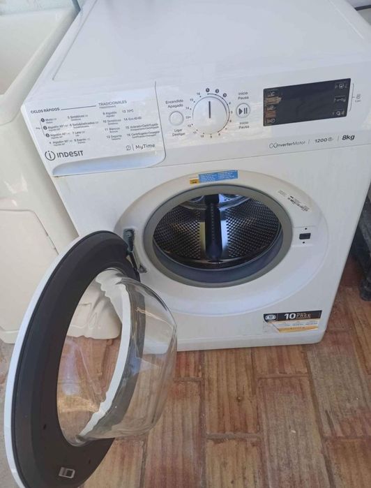 (tambor saltou) Máquina de lavar roupa Indesit 8Kg A++