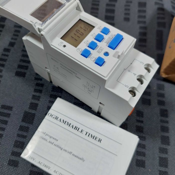 Крутой электрический недельный профи таймер, установка на DIN-рейку