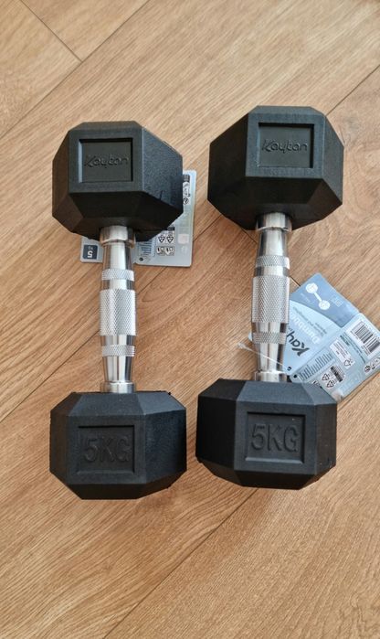 Hantle żeliwne 2x5kg hex