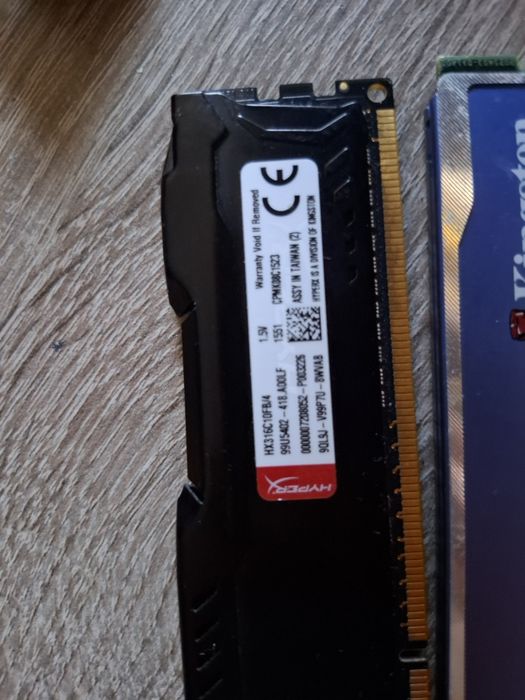 Karty RAM Fury Hyperx blu, Kingston