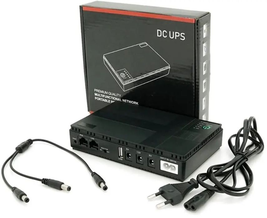 Джерело безперебійного живлення для роутеру UPS, WI-Fi 12V, 9V,5V