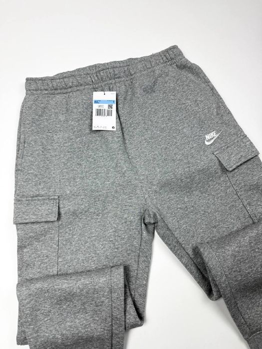 Оригінал! Штани Nike Fleece Cargo (сірі) (M) Нові з бірками!
