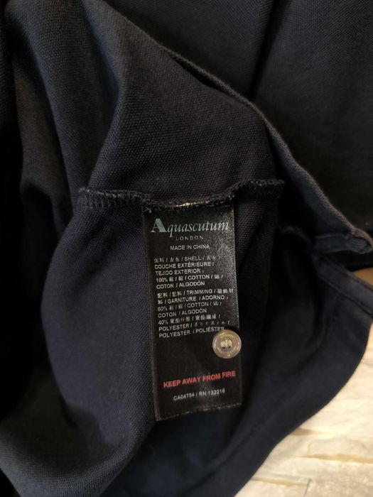 Koszulka Polo Aquascutum Logo Granatowa