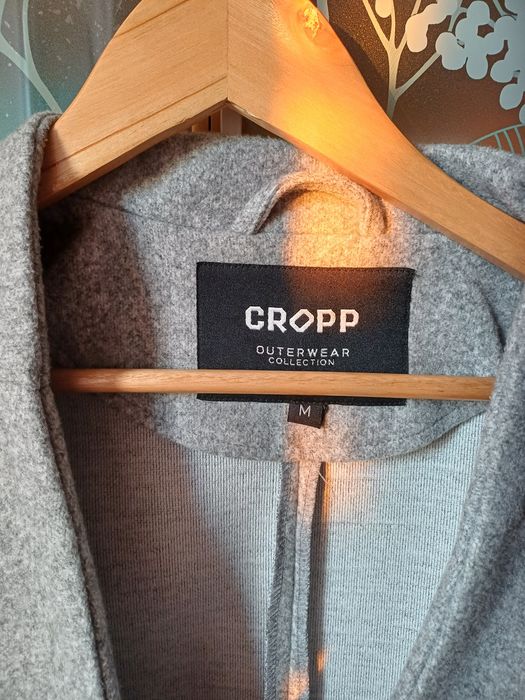 Szary płaszcz narzutka Cropp 38 M