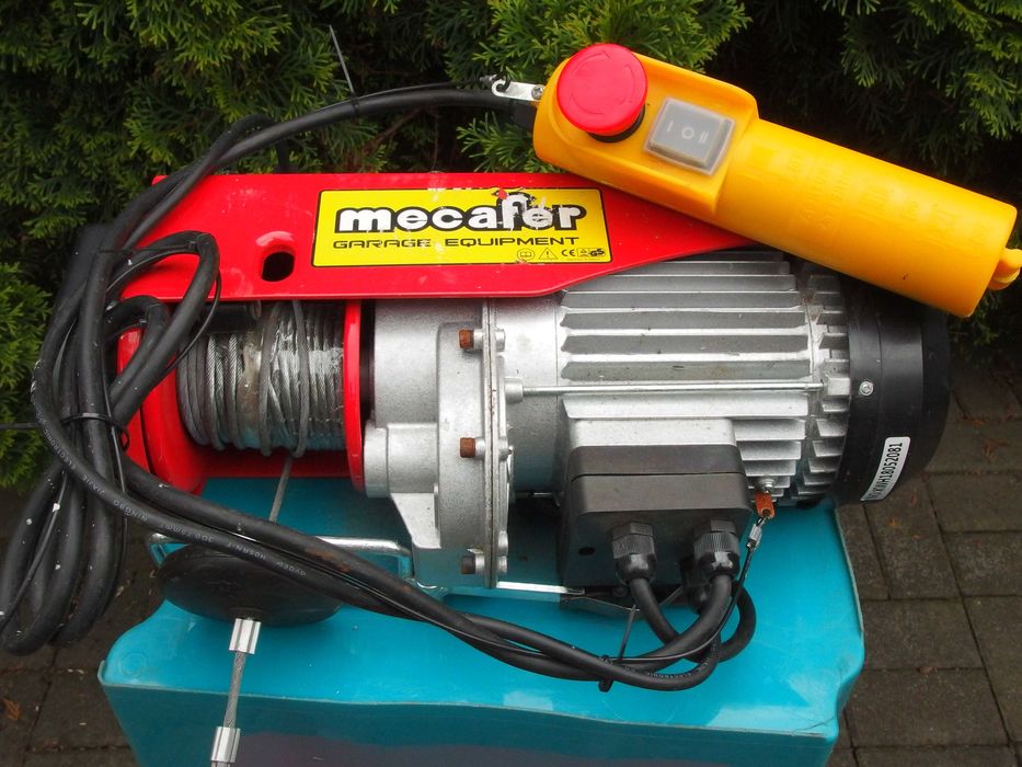 200kg elektryczna wyciągarka linowa warsztatowa mecafer hgs-p400