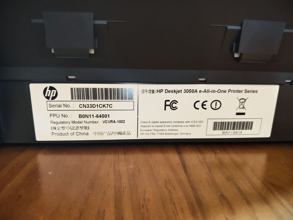 Impressora Multifunções HP Deskjet, com pouco uso no3050A (Wi-Fi / Scan / Cópia)