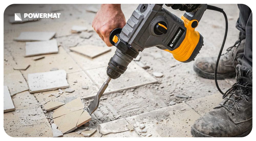 dłuto sds+ płaskie odgięte 75x165mm do betonu PM-DL-15T