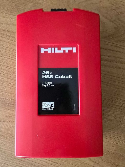 Zestaw wierteł ze stali szybkotnącej HSS 1-13 (25 elementów) Hilti