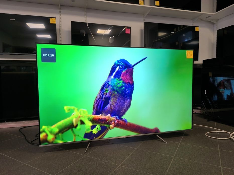 TCL QLED 65 cali 4K UHD hdr AndroidTV WiFi DVB-T2 HEVC 65C635 gwarancja 3m telewizor