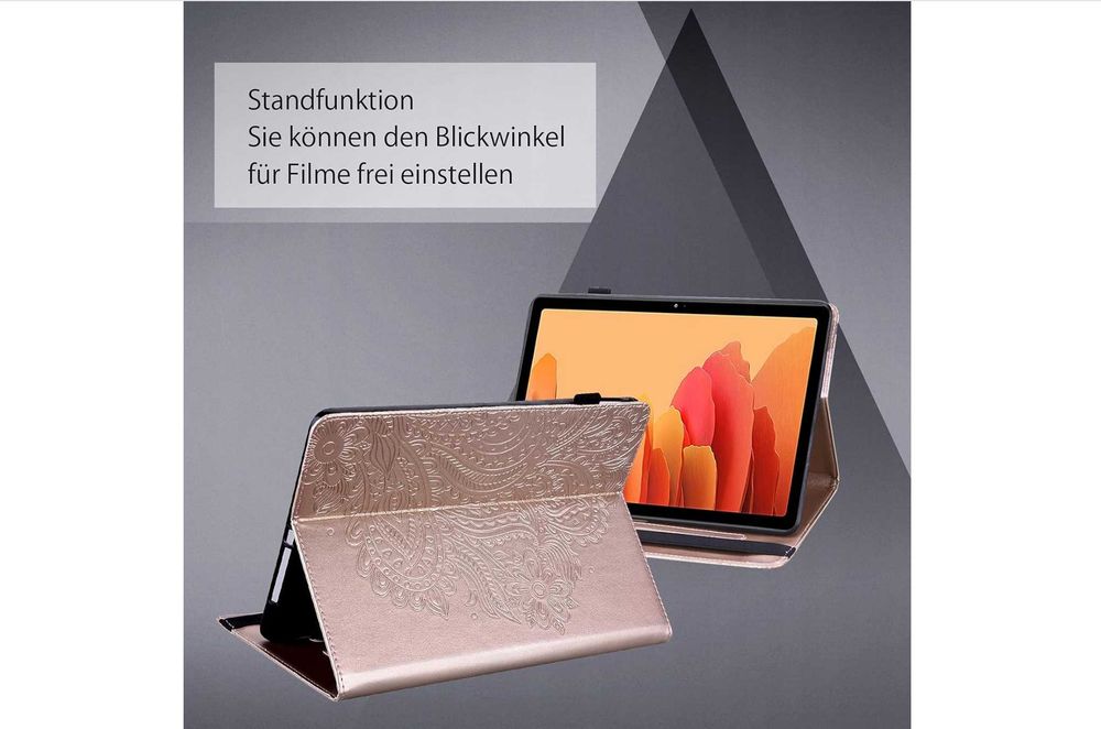 Etui do tabletu Lenovo Tab M10 i P10 różowe + folia ochronna i rysik